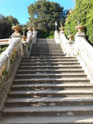 楼梯, miramare 城堡, 花园, 的里雅斯特