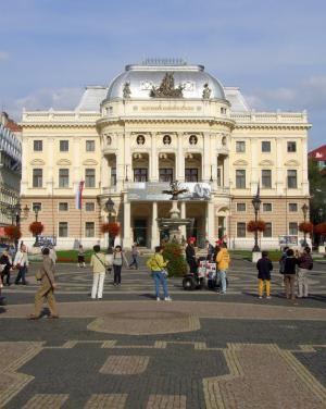 布拉索夫, 斯洛伐克, 国家大剧院, 建筑, 城市, 建设, 旧城