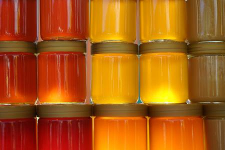 蜂蜜, 蜂蜜罐, 森林蜂蜜, 花蜂蜜, 回光, 蜂蜜黄色, 清除