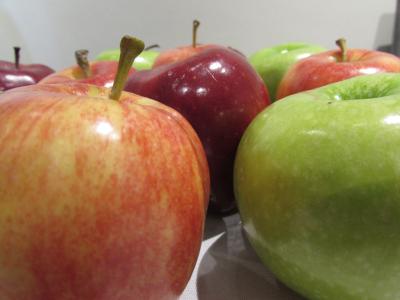 苹果, 红色, 绿色, rosh hashana, 犹太人, 水果, 食品