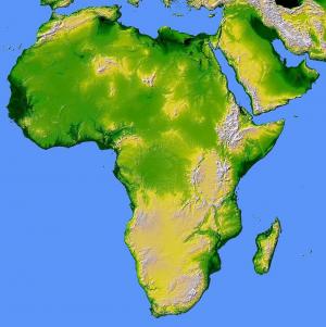 非洲, 地图, 救灾, 土地, 大陆, 地理, srtm