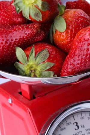 草莓, 体重秤, 红色, 健康, 浆果, 营养, 有机