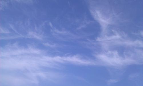 天空, 云彩, 蓝色