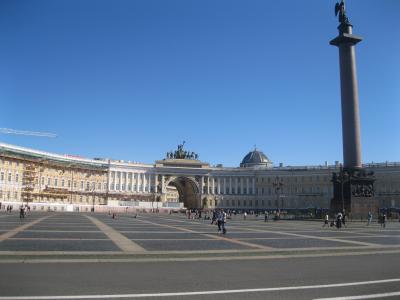 冬宫广场, 圣彼得堡, 俄罗斯, 欧洲, 建筑, 历史