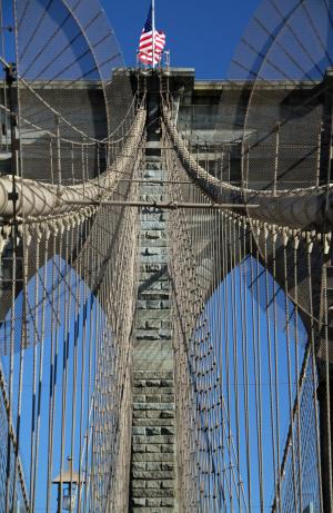布鲁克林大桥, 纽约, 桥梁, 曼哈顿, 建筑, 具有里程碑意义