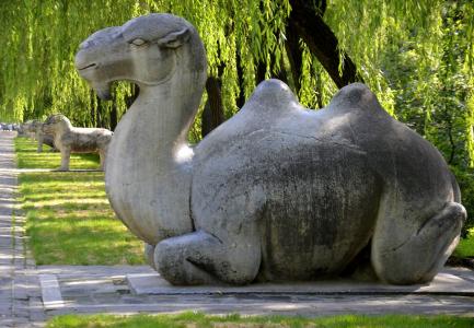 骆驼, 中国, 绿色, 大理石, 雕像