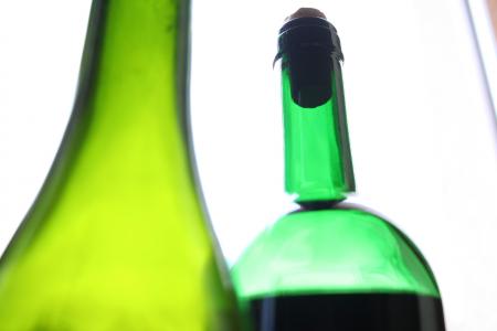 瓶, 葡萄酒, 玻璃, 的瓶子, 绿色, 绿色玻璃