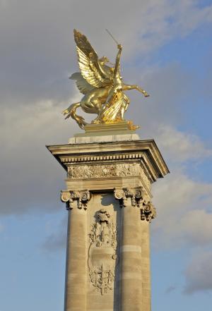 巴黎, 法国, 天空, 云彩, 纪念碑, 雕像, 雕塑
