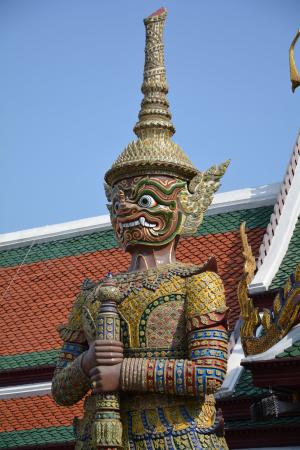 翡翠佛寺, 巨人, 雕像, 泰国