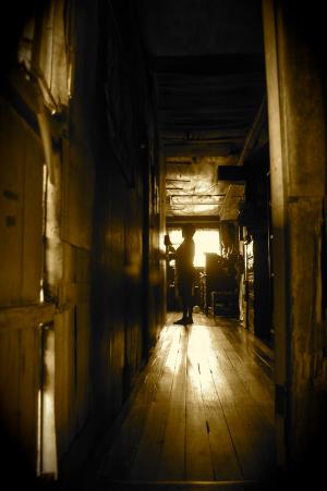 走廊, 走廊, 黑暗, 木材, 古董, 木制, 房子