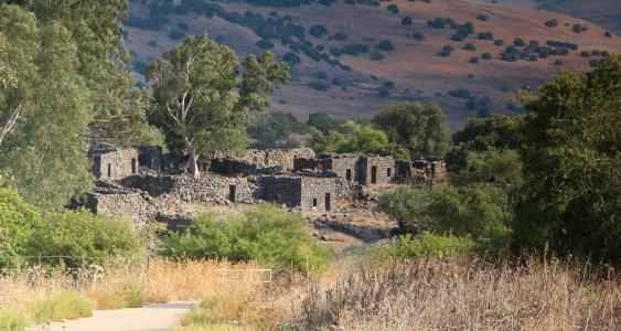 荒废的废墟, 村庄, 鬼城, yahudia, 戈兰高地以色列, 古代, 历史