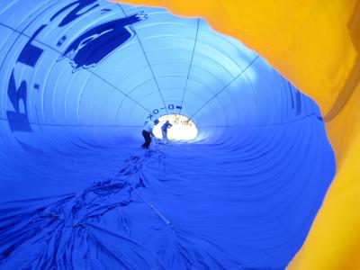 乘坐热气球, 气球信封, 热气球, 蓝色, 飞行, 多色