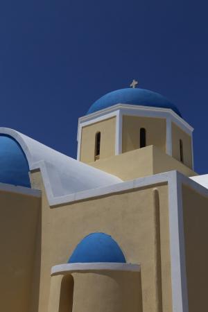 圣托里尼岛, 教会, 希腊, 蓝色, 旅行, 伊亚, 旅游