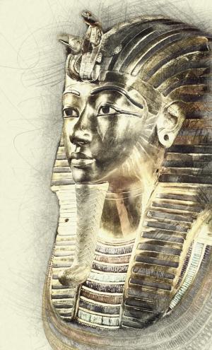 图坦卡蒙, 死亡面具, 埃及, 雕像, 古代, 埃及, 文化