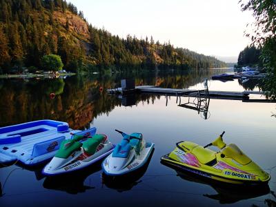 水踏板车, 波浪赛跑者, 湖, 秋天, 水上运动, 水, 景观