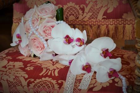 婚礼, 花束, 浪漫主义, 花, 白色, 纯度, 婚礼照片