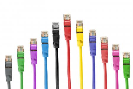 电缆, 多彩, 色彩缤纷, 局域网, 局域网电缆, 网络, 网络电缆