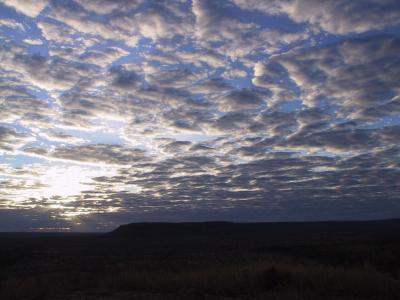日出, morgenstimmung, 早上, 澳大利亚, 平, 天空, 云彩