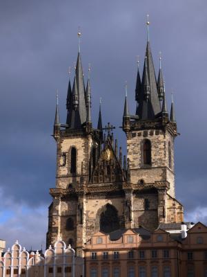 大教堂, 布拉格, 塔, 塔, 阴影, 哥特式, 旅游