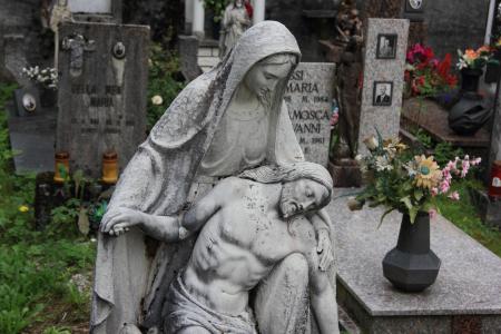 意大利, 公墓, 雕像, 耶稣, 玛丽亚