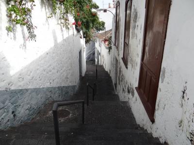 小巷, 走了, 旧城, 西班牙, 立面, 楼梯, 逐渐