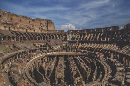 古罗马圆形竞技场, 欧洲, 罗马, 罗姆人, 意大利, 意大利语, 罗马