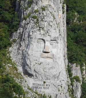 脸上, 石头, decebalus 王, 救灾, 岩石, 罗马尼亚, karparten