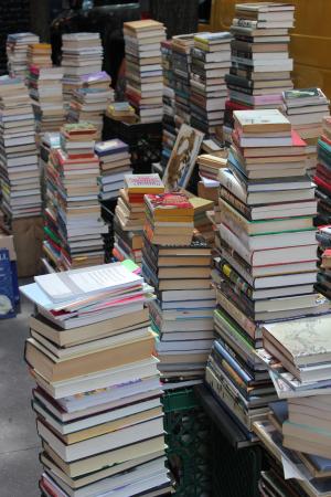 书籍, 桩, 旧的书, 街道, 出售, 书, 图书馆