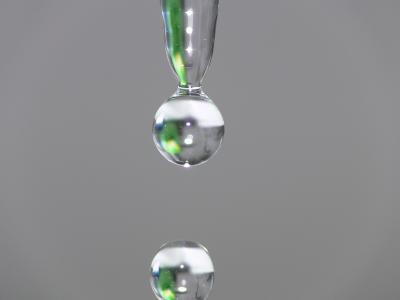 反思, 水, 水滴, 泡沫, 透明