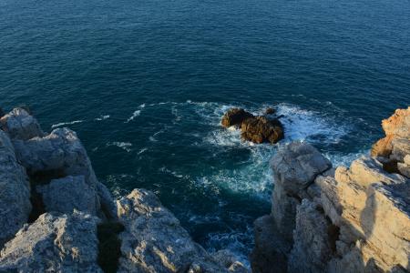 布列塔尼, 海, 蓝色, 岩石, 绿松石, 海岸线, 岩石-对象
