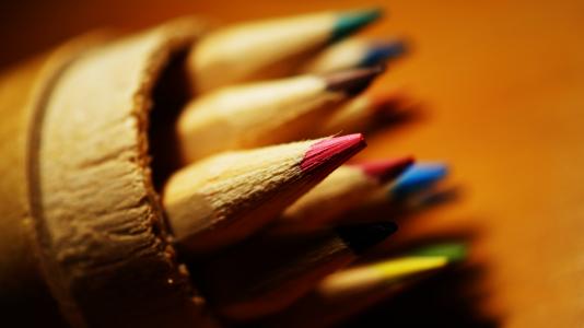 模糊, 特写, 颜色, 彩色铅笔, 彩色的铅笔, 多彩, 彩色的铅笔
