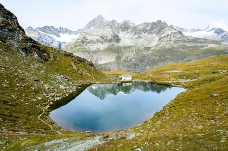 湖, 阿尔卑斯山, 瑞士, 瑞士, 反思, 徒步旅行, 线索