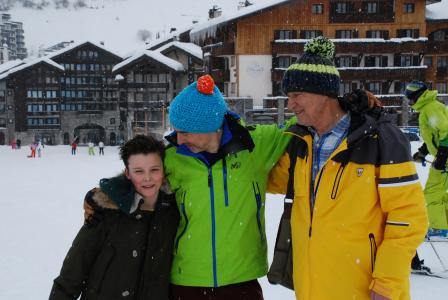 阿尔卑斯山, valdesere, 滑雪, 度假, 家庭, 冬天, 法国