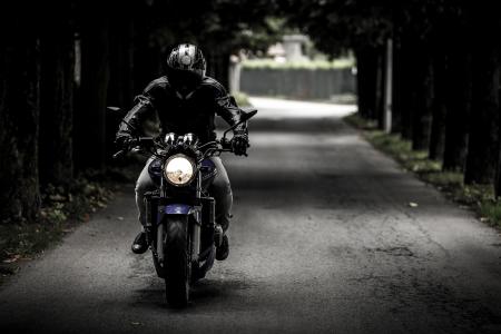 骑自行车的人, 摩托车, 骑, 车辆, 摩托车, 道路, 旅行