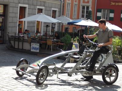 自行车, 奥地利, 人, 街道, 社论