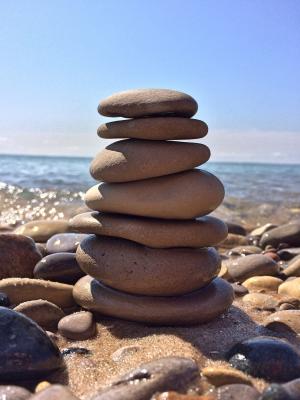 岩石, 平衡, 石头, 禅宗, 和谐, 堆栈, 卵石
