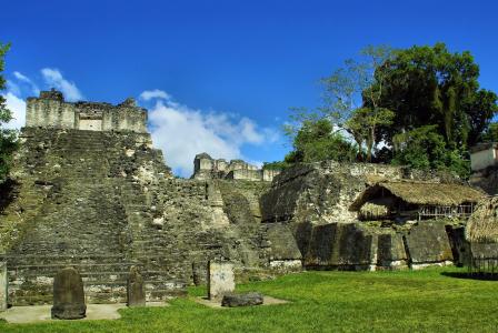 危地马拉, 蒂卡尔, 玛雅人, 文明, 哥伦比亚, 废墟, 地方