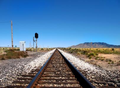 铁路, 跟踪, 铁路, 观点
