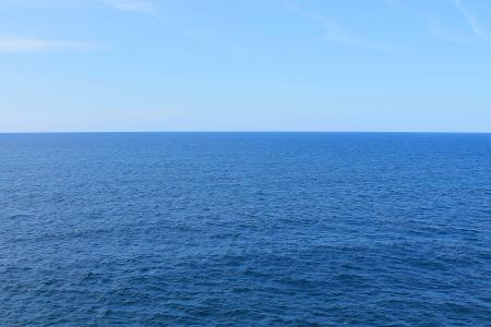 海, 海洋, 水, 仍, 蓝色, 表面, 地平线