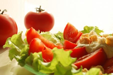 沙拉, 一道菜, 番茄, 晚餐, 食品, 美味, 厨房