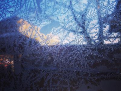 冬天, 景观, 冰, 玻璃, 弗罗斯特