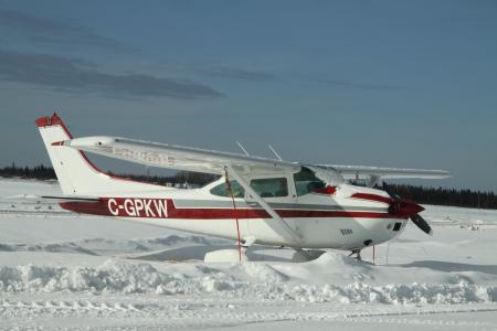 飞机, 飞机, 螺旋桨, 冬天, 复古, 年份, 雪