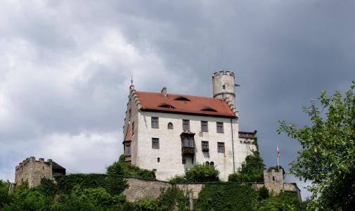 城堡, 酒店, 中世纪, 访问, 瑞士法郎, 巴伐利亚, 感兴趣的地方