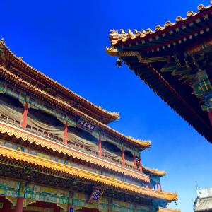 北京, 喇嘛庙, 古典, 寺, 烧香, 古建筑, 亚洲