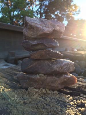 堆叠石头, 岩石, 弛豫, 平衡, 石头, 自然, 宁静