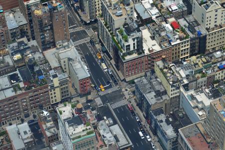 城市景观, 纽约, 道路, 建筑, 建筑, 曼哈顿, 新增功能
