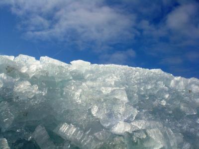 冰, 浮冰, 冻结, 货架冰, 蓝色, 天堂, 云彩