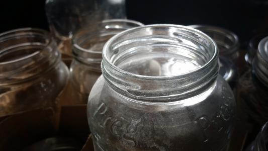 罐子里, 玻璃, 光, 集装箱, 透明, 火花