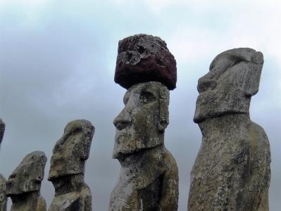 复活节岛, 头, 面孔, 石头, 智利, 脸上, 古代