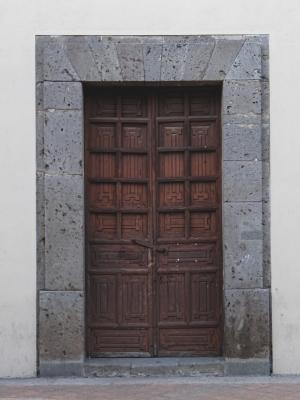 门, 木材, 石头, 老, 家门口, 旧门, 输入